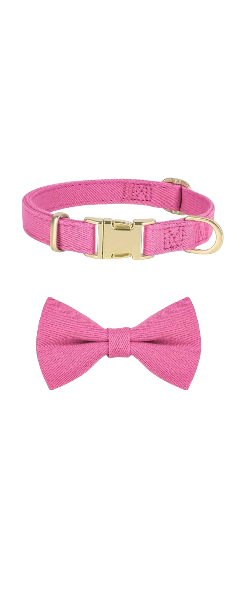Cotton Dog Harness Lead and Bow Tie Red XS