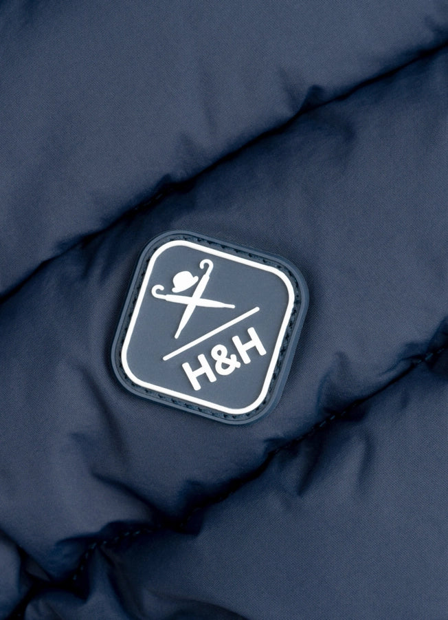 Hackett X Hugo Hudson Dog Puffer Jacket - Navy & Berry XS30