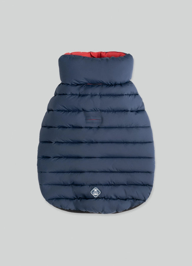 Hackett X Hugo Hudson Dog Puffer Jacket - Navy & Berry XS30