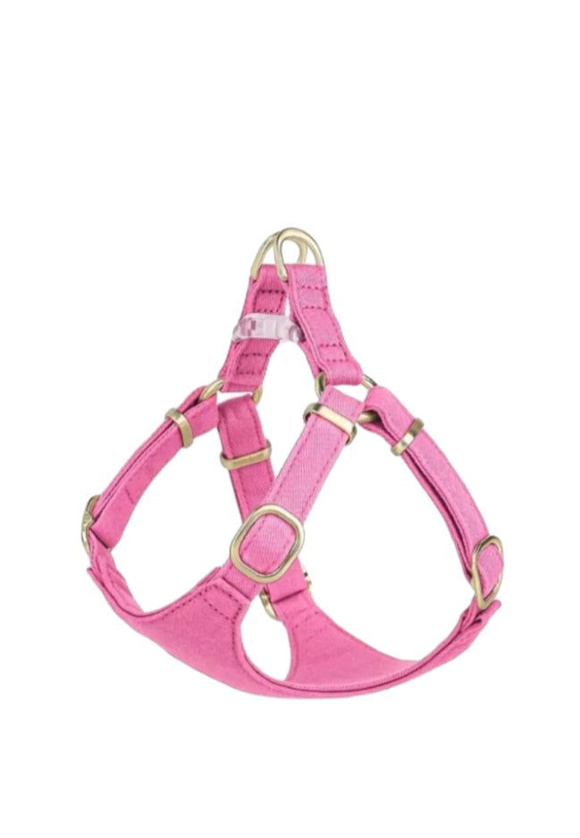 Cotton Dog Harness Lead and Bow Tie Red XS