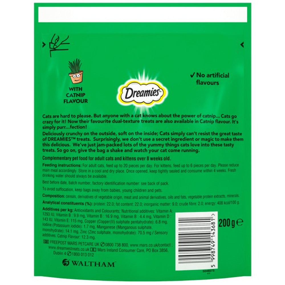 Dreamies Cat Treats with Catnip 200g