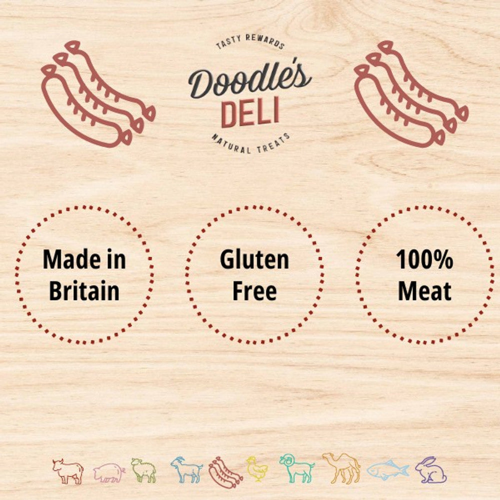 Doodles Deli Air Dried Meaty Venison Sausage 1kg