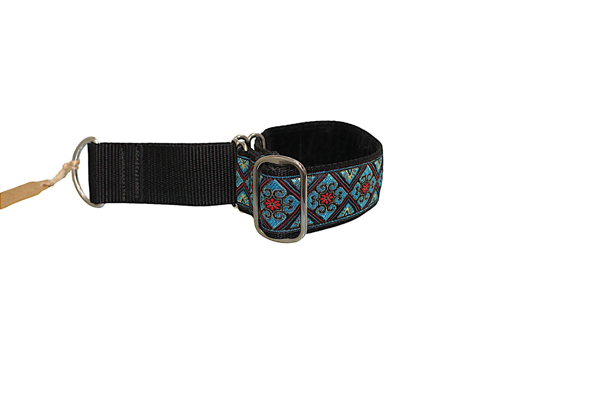 Martingale Dog Collar Blue & Red Multicolour 1.5"