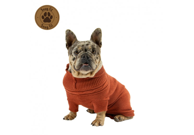 Terracotta Cable Knit Jumper S