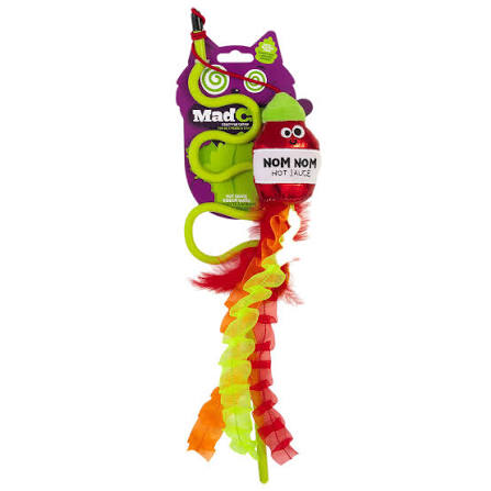 Hot Sauce Ribbon Wand Cat Toy