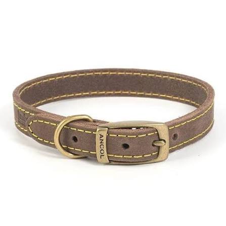 Timberwolf Leather Collar Sable 35-43cm Size 4