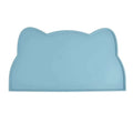 Cat Food Mat, Silicone, Light Blue